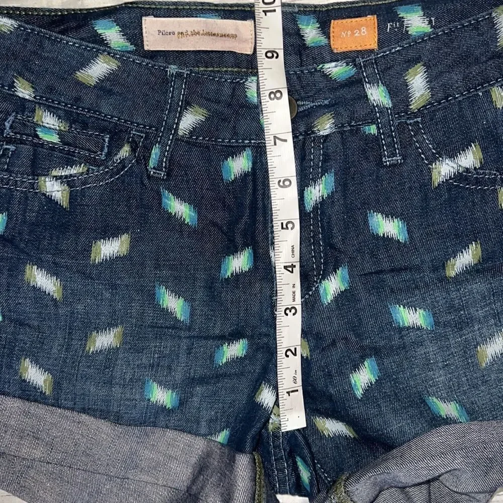 Anthropologie | Anthro Pilcro & the Letterpress Stet Art Brushstroke Print Short - Picture 5 of 7